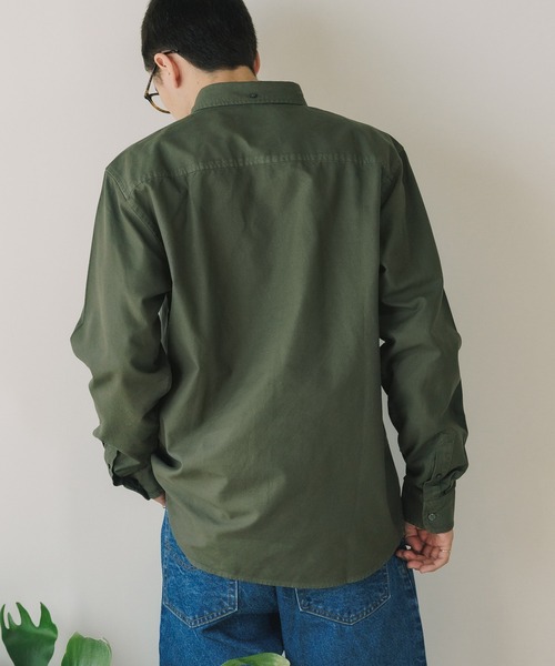 Carhartt WIP（カーハートダブリューアイピー）の「Carhartt WIP/カーハートダブリューアイピー CARHARTT WIP L/S BOLTON SHIRT STORM シャツ ガーメントダイ加工（シャツ/ブラウス・メンズ・カーキ/ブルー・S/M/L）」の11枚目の写真