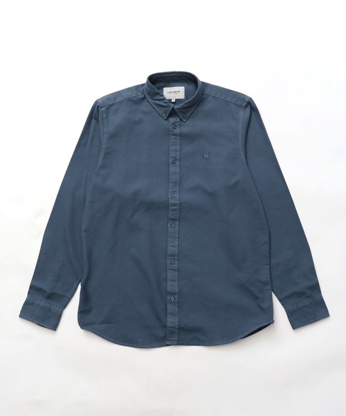 Carhartt WIP（カーハートダブリューアイピー）の「Carhartt WIP/カーハートダブリューアイピー CARHARTT WIP L/S BOLTON SHIRT STORM シャツ ガーメントダイ加工（シャツ/ブラウス・メンズ・カーキ/ブルー・S/M/L）」の22枚目の写真
