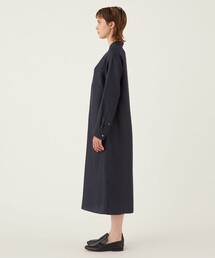 GALERIE VIE シルク100% 2023年 ロングシャツワンピース 紺色 GALERIE VIE（ギャルリー ヴィー）の「ハイカウントシルク