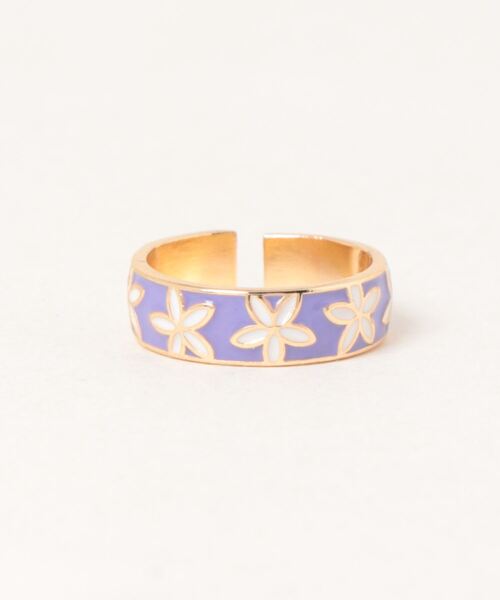 Kahiko（カヒコ）の「【Kahiko】オーノヒプルメリアリング（リング・レディース・ブルー/イエロー/パープル/ホワイト/ピンク/グリーン・FREE）」の4枚目の写真