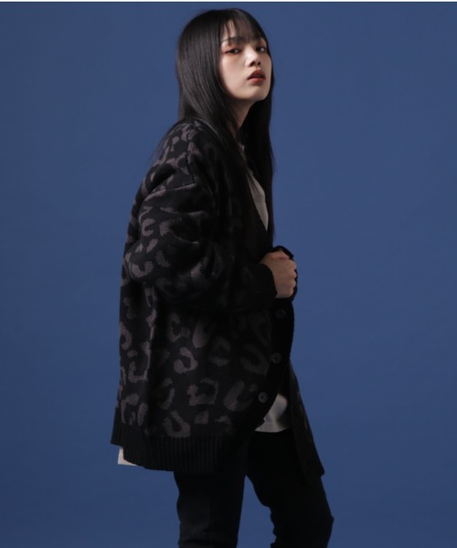 WHITELAND（ホワイトランド）の「【WEB&DEPOT限定】WHITELAND/ホワイトランド/LEOPARD CARDIGAN/カーディガン（カーディガン/ボレロ・レディース・ブラック/ベージュ/アイボリー・FREE）」の12枚目の写真