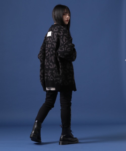 WHITELAND（ホワイトランド）の「【WEB&DEPOT限定】WHITELAND/ホワイトランド/LEOPARD CARDIGAN/カーディガン（カーディガン/ボレロ・レディース・ブラック/ベージュ/アイボリー・FREE）」の14枚目の写真