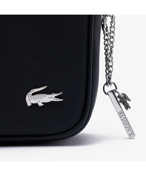 デイリーライフスタイル コーテッドキャンバスフラップクローズショルダーバッグ ラコステ LACOSTE デイリーライフスタイル コーテッドキャンバス
