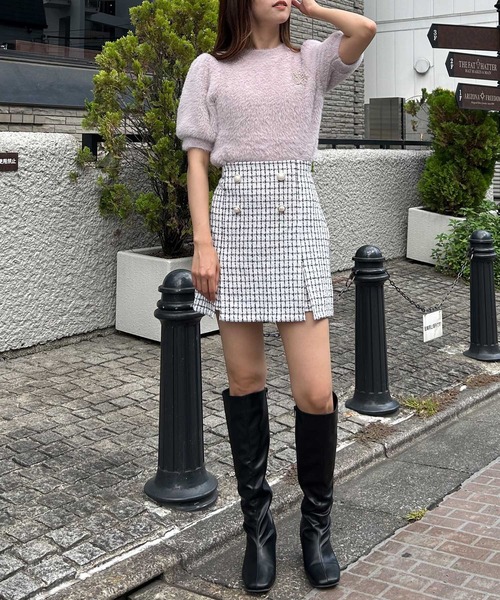 INGNI(イング)の「ツイードスリットスカパン(その他パンツ・レディース・ブラック系その他7/ホワイト系その他7・FREE)」の11枚目の写真