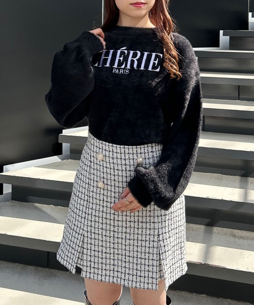 INGNI(イング)の「ツイードスリットスカパン(その他パンツ・レディース・ブラック系その他7/ホワイト系その他7・FREE)」の20枚目の写真
