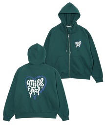 MILKFED. | MELTY HEART ZIP UP HOODIE(パーカー)