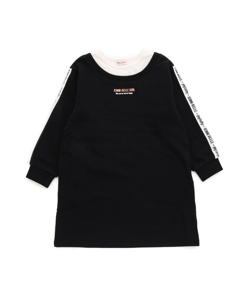 JENNI belle（ジェニィベル）の「【WEB限定】【コットン100％】レイヤード風ワンピ（ワンピース・キッズ・ブラック/サックスブルー・130cm/140cm/150cm/160cm）」の21枚目の写真