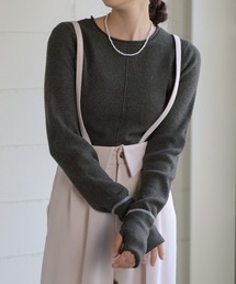 Bab | 2way指ぬきニットトップス(Tシャツ/カットソー)