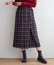 IKKA LOUNGE | 【親子コーデ】スカート風チェックパンツ(その他パンツ)
