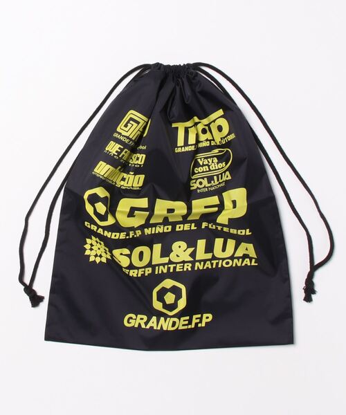 GRANDE FOOTBALL PRODUCTS（グランデフットボールプロダクツ）の「GRANDE.F.P.SOL&LUAナイロンマルチシューズケース（エコバッグ/サブバッグ・メンズ・ロイヤルブルー/レッド/チェリーピンク/オレンジ/ブラック×ブルー/ネイビー/サックスブルー/黄緑系/イエロー×ブラック・ONE SIZE）」の3枚目の写真