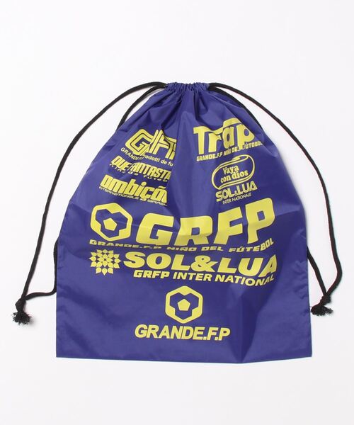 GRANDE FOOTBALL PRODUCTS（グランデフットボールプロダクツ）の「GRANDE.F.P.SOL&LUAナイロンマルチシューズケース（エコバッグ/サブバッグ・メンズ・ロイヤルブルー/レッド/チェリーピンク/オレンジ/ブラック×ブルー/ネイビー/サックスブルー/黄緑系/イエロー×ブラック・ONE SIZE）」の5枚目の写真