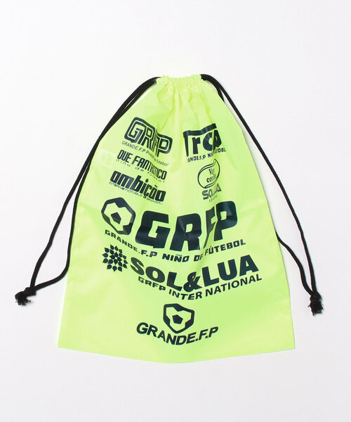 GRANDE FOOTBALL PRODUCTS（グランデフットボールプロダクツ）の「GRANDE.F.P.SOL&LUAナイロンマルチシューズケース（エコバッグ/サブバッグ・メンズ・ロイヤルブルー/レッド/チェリーピンク/オレンジ/ブラック×ブルー/ネイビー/サックスブルー/黄緑系/イエロー×ブラック・ONE SIZE）」の6枚目の写真