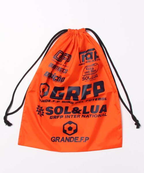 GRANDE FOOTBALL PRODUCTS（グランデフットボールプロダクツ）の「GRANDE.F.P.SOL&LUAナイロンマルチシューズケース（エコバッグ/サブバッグ・メンズ・ロイヤルブルー/レッド/チェリーピンク/オレンジ/ブラック×ブルー/ネイビー/サックスブルー/黄緑系/イエロー×ブラック・ONE SIZE）」の9枚目の写真