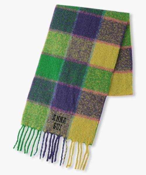 ANNA SUI(アナスイ)の「モコモコチェックマフラー(マフラー ANNA SUI(アナスイ)の「モコモコチェックマフラー(マフラー