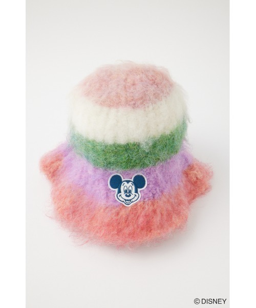 Disney SERIES CREATED by MUS(ディズニーシリーズクリエイテッドバイエムユーエス)の「MD STRIPE KNIT ハット(キャップ・レディース・イエロー/グリーン・FREE)」の4枚目の写真