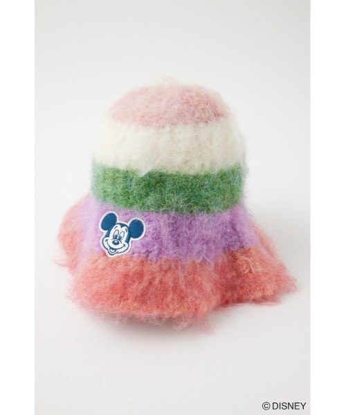 Disney SERIES CREATED by MUS(ディズニーシリーズクリエイテッドバイエムユーエス)の「MD STRIPE KNIT ハット(キャップ・レディース・イエロー/グリーン・FREE)」の5枚目の写真