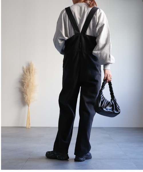 セール】ハイウエストデニムサロペット（サロペット