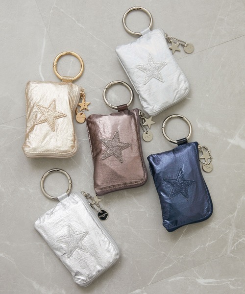 Paradise Picnic（パラダイスピクニック）の「グリッタースターエコバッグ　M（エコバッグ/サブバッグ・レディース・ダークブラウン/ネイビー/その他1/シルバー/ゴールド・FREE）」の17枚目の写真