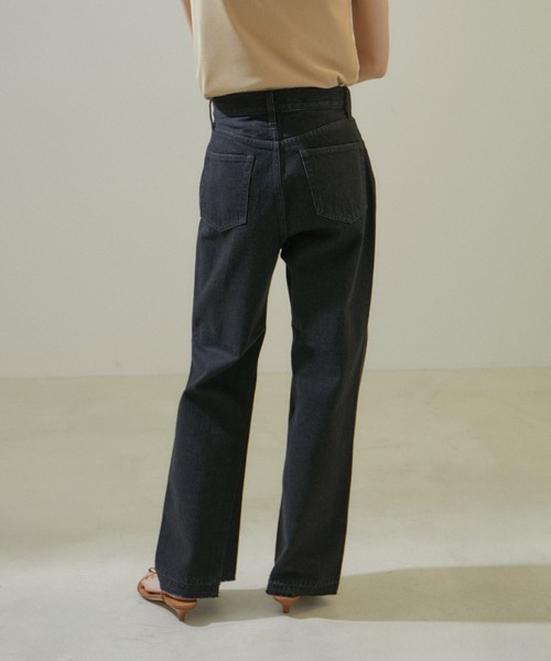 SALON adam et rope'（サロン アダム エ ロペ）の「【雑誌掲載】COTTON USAセミフレアデニム（デニムパンツ・レディース・チャコールグレー/ブルー系その他6・X-SMALL/S/M）」の22枚目の写真