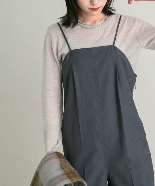 KBF（ケイビーエフ）の「シアークルーネックニット（ニット/セーター・レディース・ブラウン/ライトグレー/グリーン・ONE）」の17枚目の写真