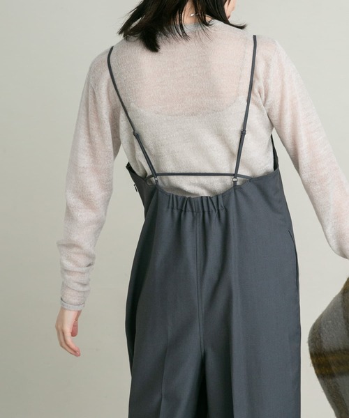 KBF（ケイビーエフ）の「シアークルーネックニット（ニット/セーター・レディース・ブラウン/ライトグレー/グリーン・ONE）」の18枚目の写真