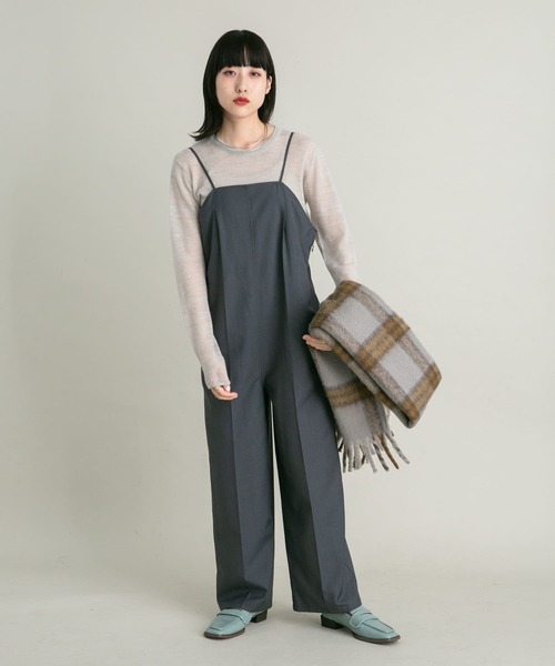 KBF（ケイビーエフ）の「シアークルーネックニット（ニット/セーター・レディース・ブラウン/ライトグレー/グリーン・ONE）」の20枚目の写真