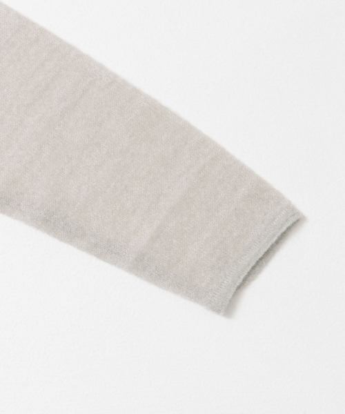 KBF（ケイビーエフ）の「シアークルーネックニット（ニット/セーター・レディース・ブラウン/ライトグレー/グリーン・ONE）」の15枚目の写真