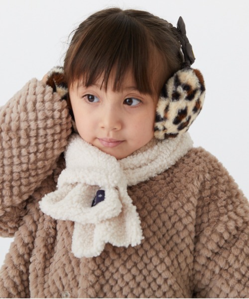 HAKKA KIDS（ハッカキッズ）の「フェイクファーイヤーマフ（イヤーマフ・キッズ・ブルー/キャメル/ピンク/ベージュ/キナリ・FREE）」の8枚目の写真