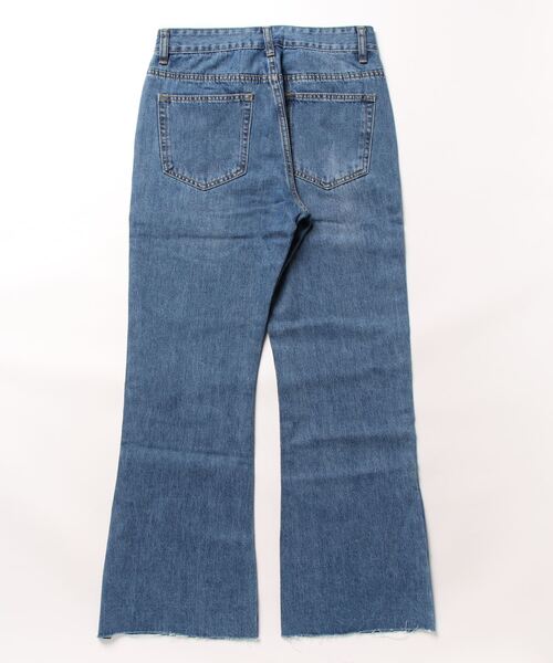 endevice（エンデヴァイス）の「サイドスリット 側章デニム（デニムパンツ・メンズ・ブルー・S/L/M）」の2枚目の写真