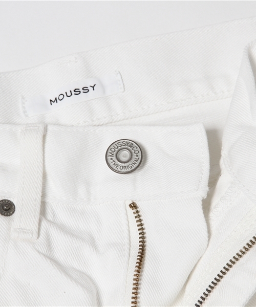MOUSSY(マウジー)の「Crash Tapered(デニムパンツ・レディース・ホワイト/ライトブルー・26inch/27inch/25inch/24inch/23inch)」の12枚目の写真