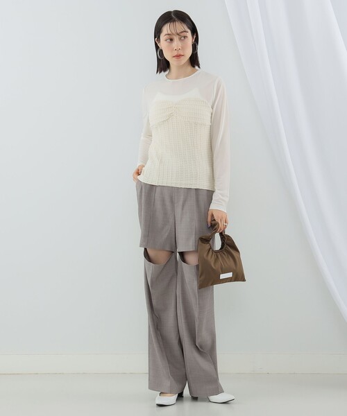 Ray BEAMS（レイビームス）の「HELOYSE / Toast Bag M（トートバッグ・レディース・ライトブルー/ブラック/ブラウン・ONE SIZE）」の16枚目の写真