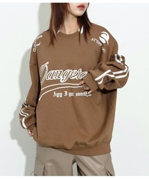 FOLLOWIN | [UNISEX]【ストリートファッション必須アイテム】コアストリートヒップムードラインヴィンテージオーバーフィットトレーナー(パーカー)