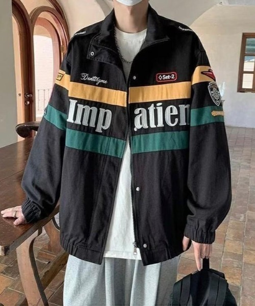 almo(アルモ)の「レーシングジャケット(BQ)(ライダースジャケット・レディース・ブラック/ホワイト・FREE)」の4枚目の写真