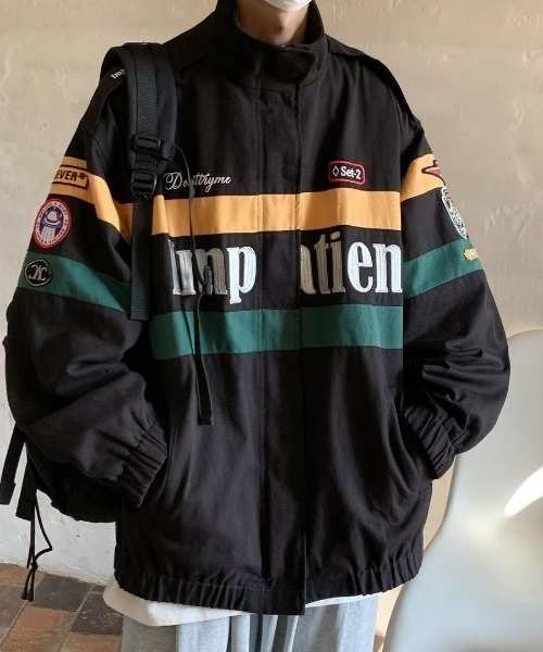 almo(アルモ)の「レーシングジャケット(BQ)(ライダースジャケット・レディース・ブラック/ホワイト・FREE)」の3枚目の写真