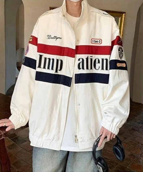 almo(アルモ)の「レーシングジャケット(BQ)(ライダースジャケット・レディース・ブラック/ホワイト・FREE)」の8枚目の写真