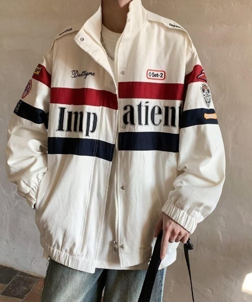 almo(アルモ)の「レーシングジャケット(BQ)(ライダースジャケット・レディース・ブラック/ホワイト・FREE)」の9枚目の写真