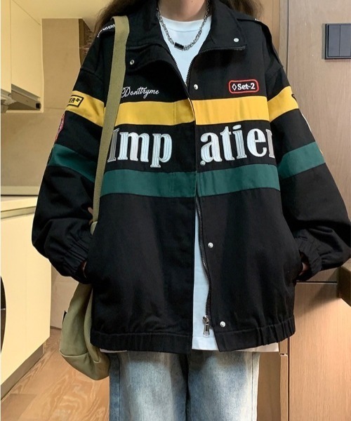 almo(アルモ)の「レーシングジャケット(BQ)(ライダースジャケット・レディース・ブラック/ホワイト・FREE)」の15枚目の写真