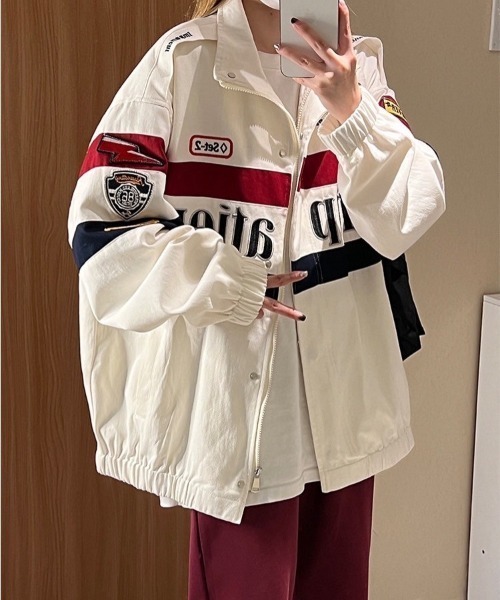 almo(アルモ)の「レーシングジャケット(BQ)(ライダースジャケット・レディース・ブラック/ホワイト・FREE)」の20枚目の写真