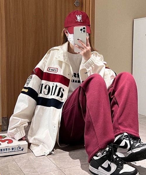 almo(アルモ)の「レーシングジャケット(BQ)(ライダースジャケット・レディース・ブラック/ホワイト・FREE)」の21枚目の写真