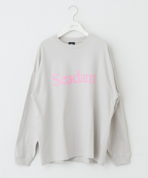 CIAOPANIC TYPY（チャオパニックティピー）の「【WEB限定】【ユニセックス】SEADAMロゴプリントビッグシルエットロンTee（Tシャツ/カットソー・メンズ・ネイビー/ホワイト/ブルー/グレー/ブラック/グレー系その他/チャコールグレー/ホワイト系その他/グリーン・SMALL/X-LARGE/LARGE/MEDIUM）」の18枚目の写真