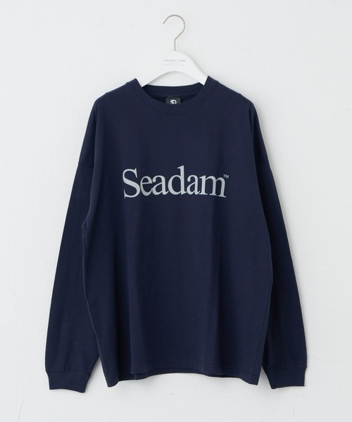 CIAOPANIC TYPY（チャオパニックティピー）の「【WEB限定】【ユニセックス】SEADAMロゴプリントビッグシルエットロンTee（Tシャツ/カットソー・メンズ・ネイビー/ホワイト/ブルー/グレー/ブラック/グレー系その他/チャコールグレー/ホワイト系その他/グリーン・SMALL/X-LARGE/LARGE/MEDIUM）」の22枚目の写真