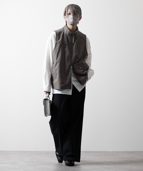 【CLEL】Loose High Neck Design Vest/ルーズハイネックデザインベスト（ベスト）｜CLEL（クレイル）