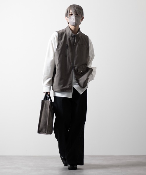 【CLEL】Loose High Neck Design Vest/ルーズハイネックデザインベスト（ベスト）｜CLEL（クレイル）