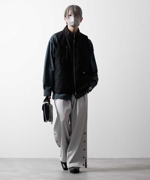 【CLEL】Loose High Neck Design Vest/ルーズハイネックデザインベスト（ベスト）｜CLEL（クレイル）