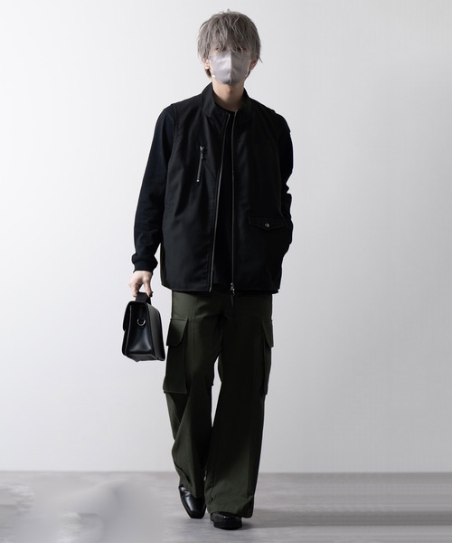 【CLEL】Loose High Neck Design Vest/ルーズハイネックデザインベスト（ベスト）｜CLEL（クレイル）