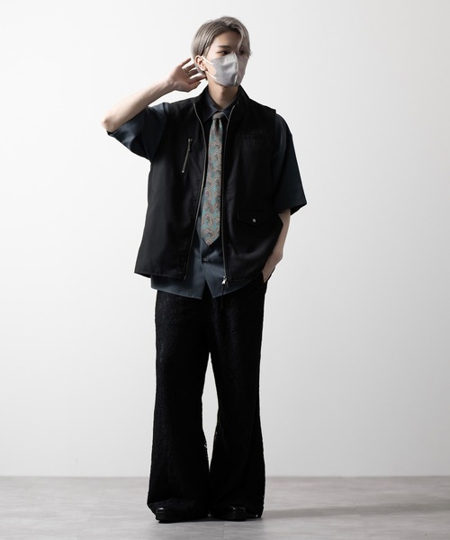 【CLEL】Loose High Neck Design Vest/ルーズハイネックデザインベスト（ベスト）｜CLEL（クレイル）