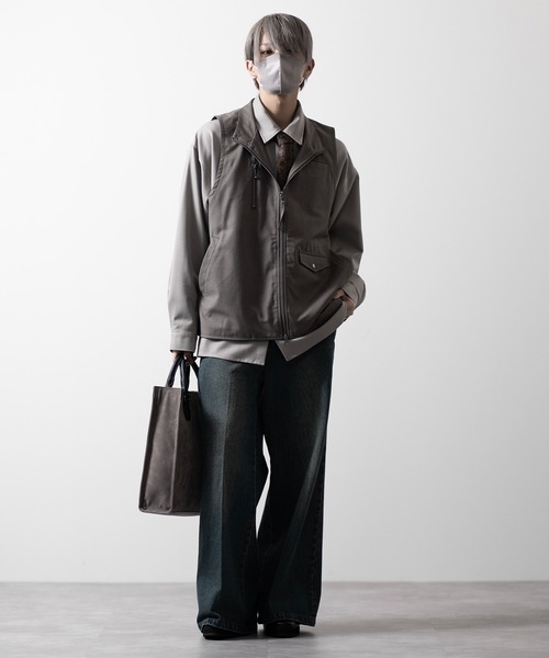 【CLEL】Loose High Neck Design Vest/ルーズハイネックデザインベスト（ベスト）｜CLEL（クレイル）