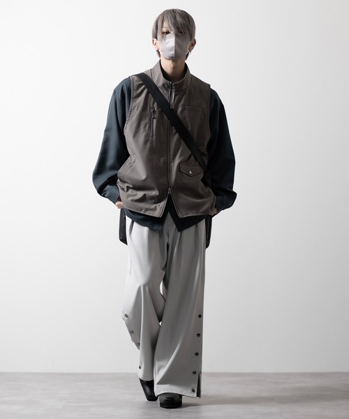 【CLEL】Loose High Neck Design Vest/ルーズハイネックデザインベスト（ベスト）｜CLEL（クレイル）