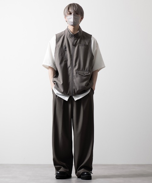【CLEL】Loose High Neck Design Vest/ルーズハイネックデザインベスト（ベスト）｜CLEL（クレイル）