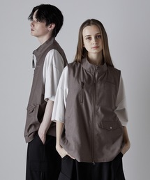 CLEL（クレイル）の「【CLEL】Loose High Neck Design Vest/ルーズハイネックデザインベスト（ベスト）」